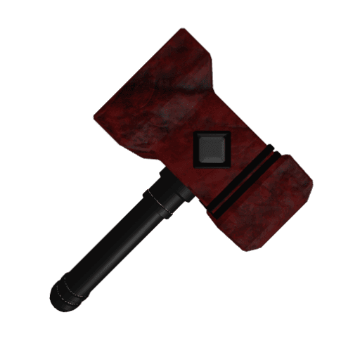 Red Grunge hammer