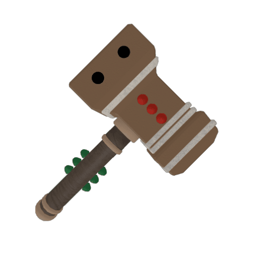 Toy Gingerbread hammer